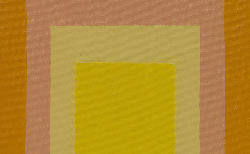 Josef Albers, Study for Homage to the Square: Consent, 1971. Oil on Masonite, 15 7/8 x 15 13/16 inches (40.3 x 40.2 cm)