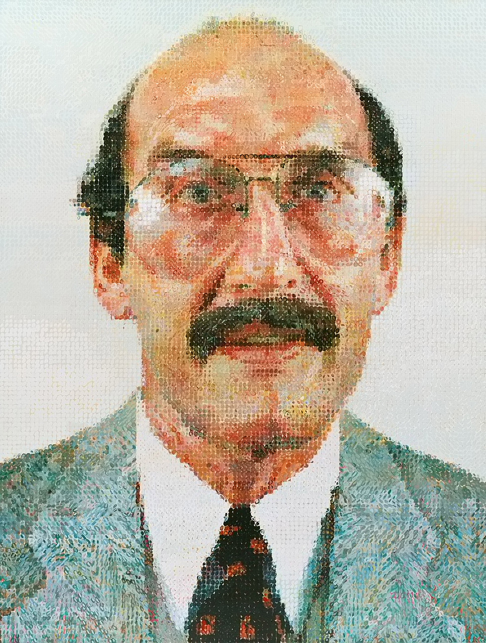 chuck close drawings of the 1970s