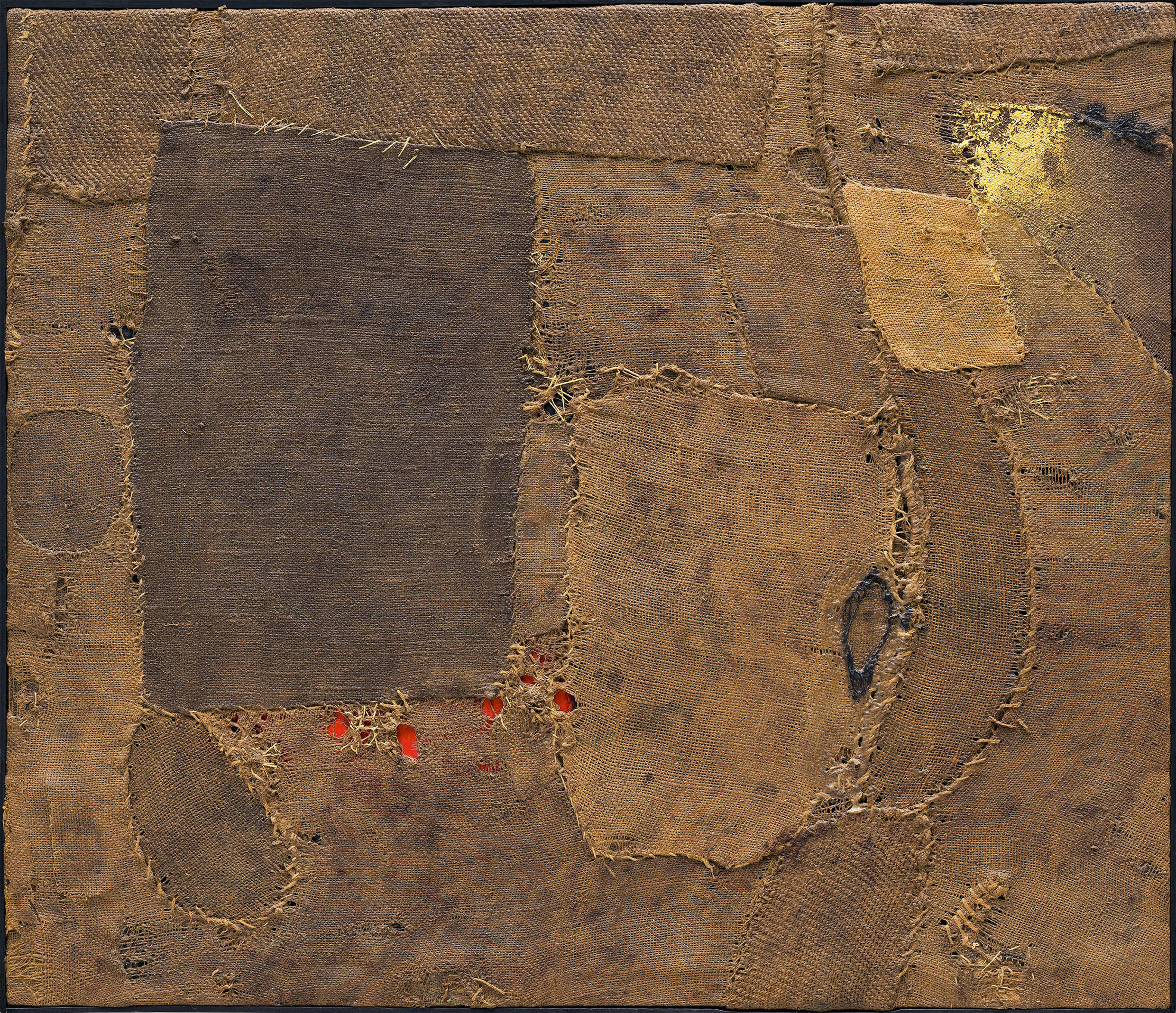 Alberto Burri Composizione Composition 1953 The Guggenheim Museums And Foundation